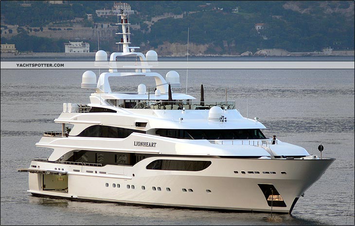 Green's New Yacht Lionheart - He Already Has Two Others