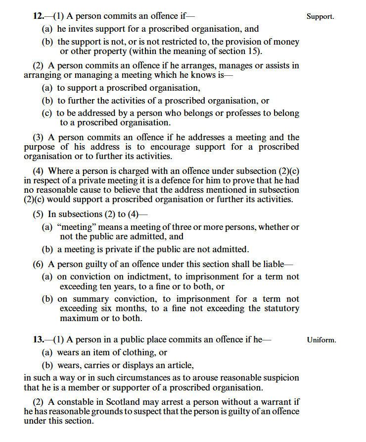 “We Accept Of Course That It Is Draconian: And Deliberately so”.